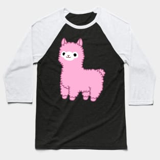 Pink Alpaca Baseball T-Shirt